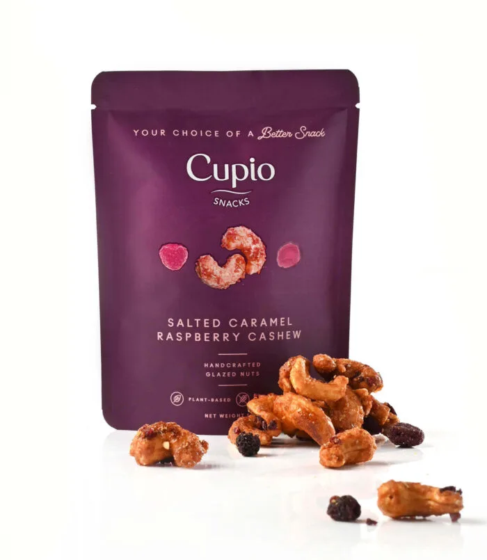 果物 Cappo Pack of 10 -Salted Caramel Raspberry Cashew 50G – CupioSnacks